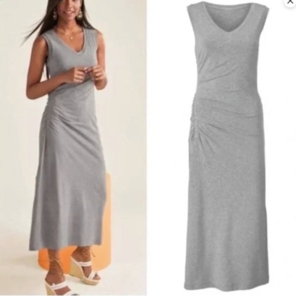 Cabi Jersey Breeze Grey Maxi Dress 5618 M